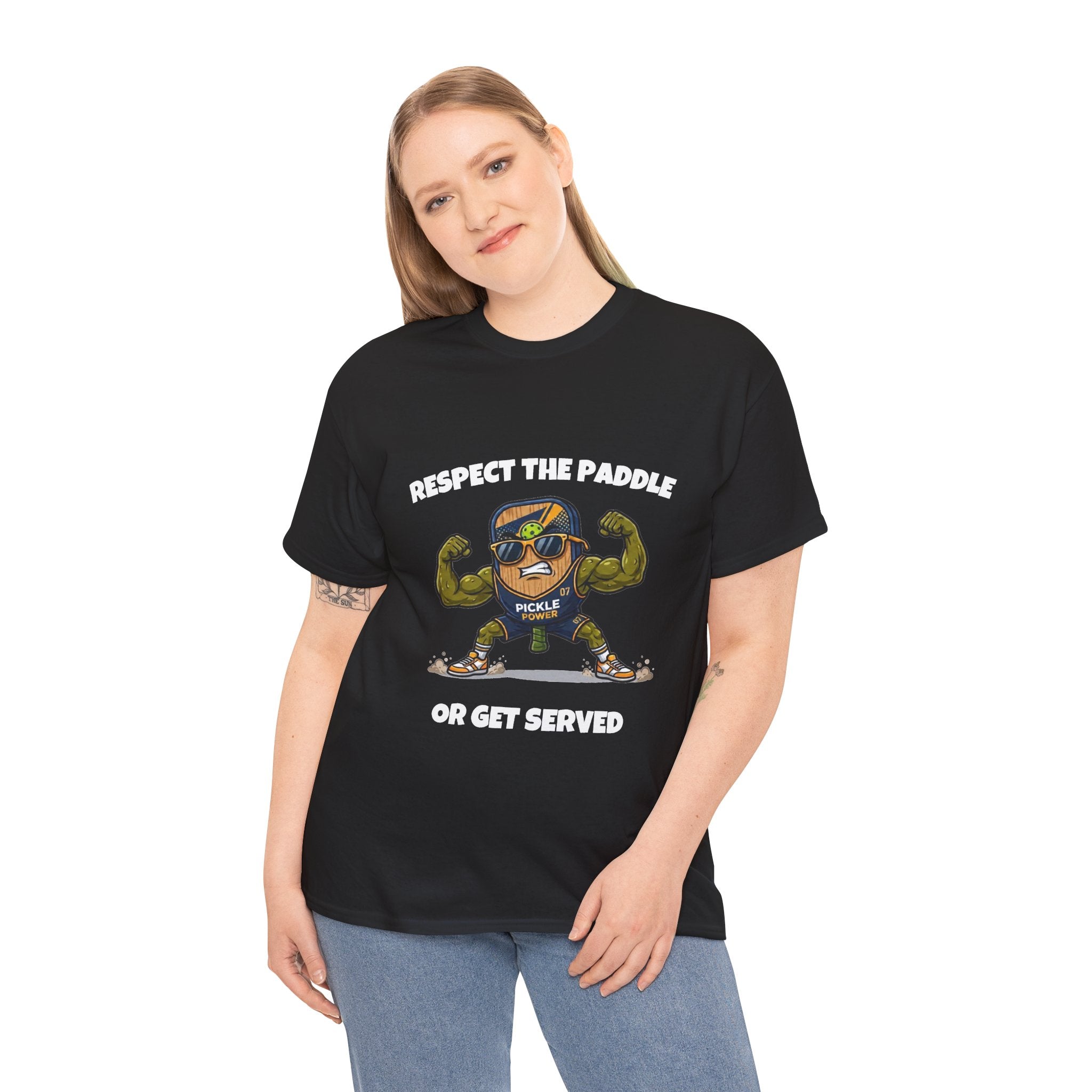 Respect The Paddle Funny Pickleball T-Shirt