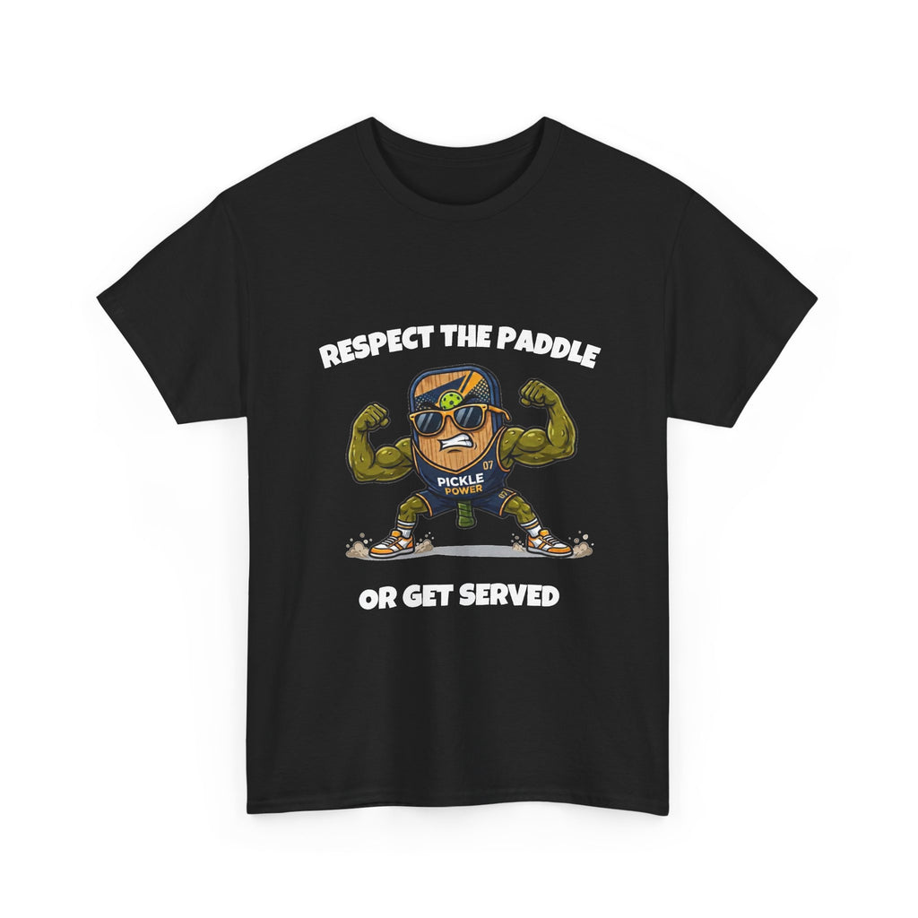 Respect The Paddle Funny Pickleball T-Shirt