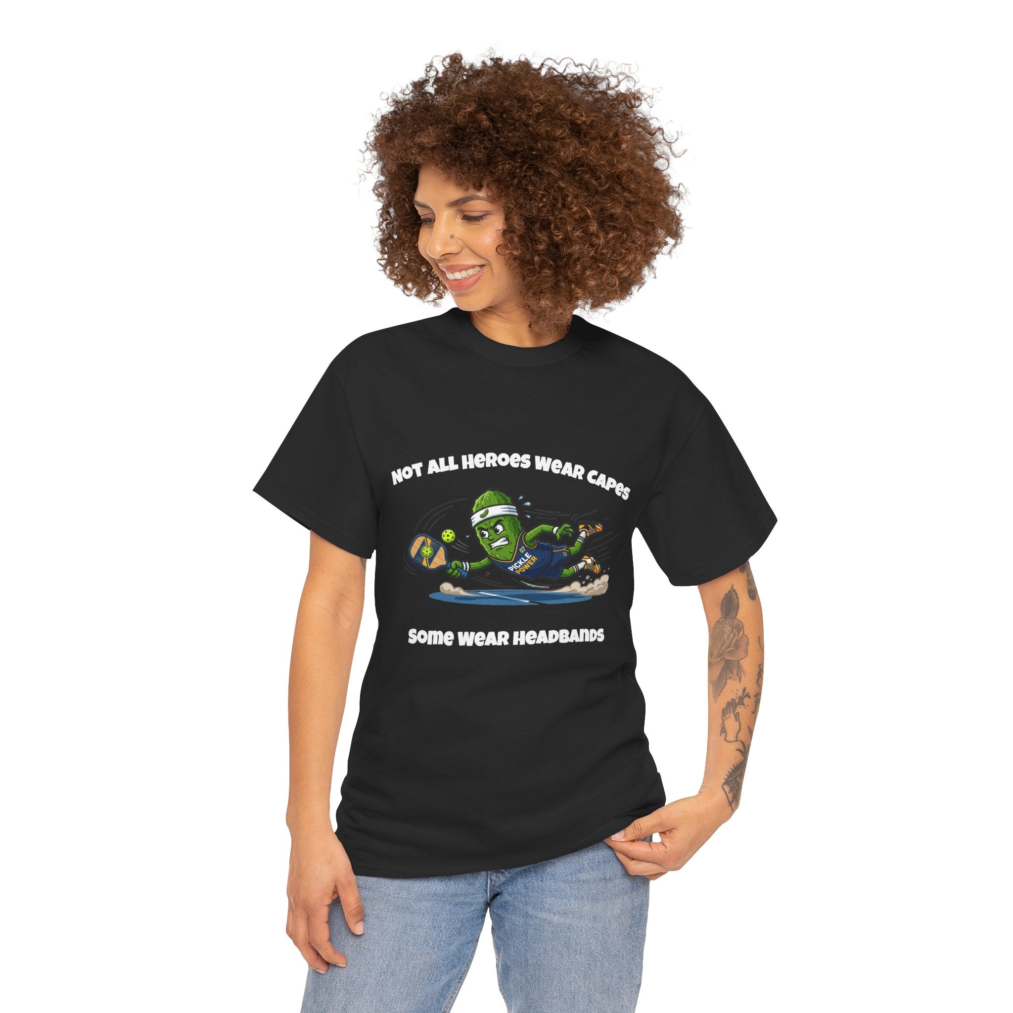 Not All Heroes Wear Capes Funny Pickleball T-Shirt