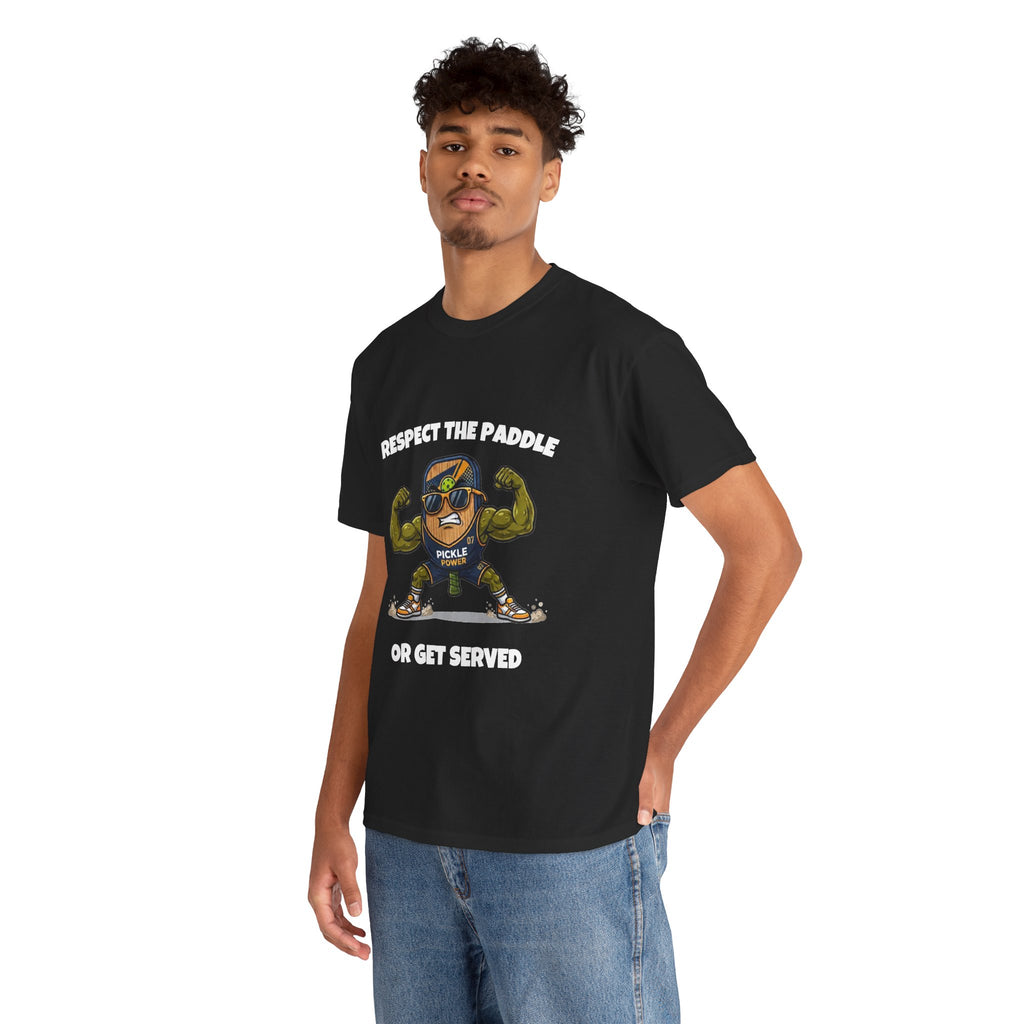 Respect The Paddle Funny Pickleball T-Shirt